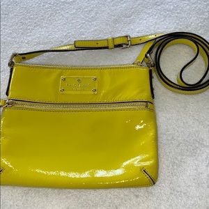 Kate Spade Lemon Yellow Patent Leather Crossbody